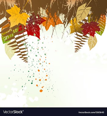  					Grunge frame with plants elements vector image														