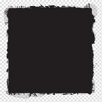 Grunge Frames, black transparent background PNG clipart