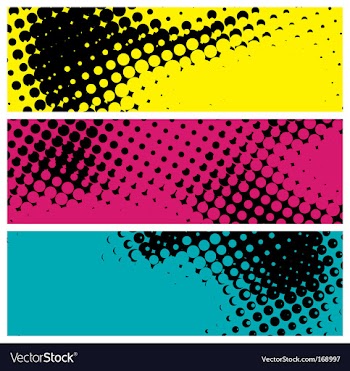 grunge halftone banners