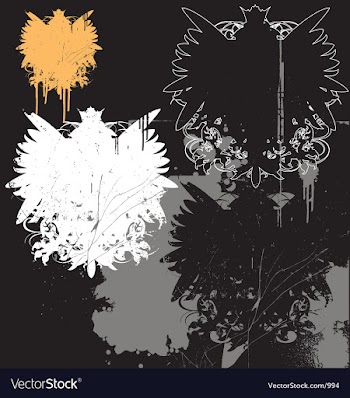 Grunge heraldry pack vector image