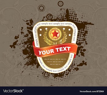 Grunge label vector image