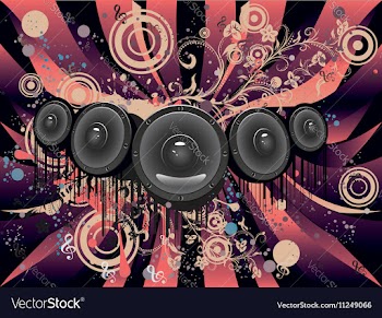 Grunge Loud Speaker4 vector image