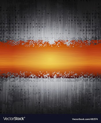 Grunge metal banner vector image