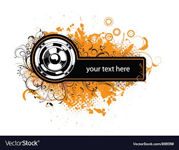 Grunge music frame vector image