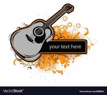 Grunge music frame vector image
