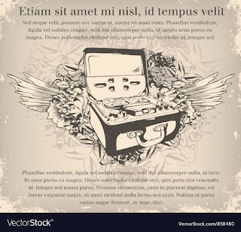 Grunge music poster vector image