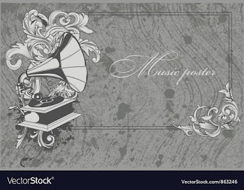 Grunge music poster vector image