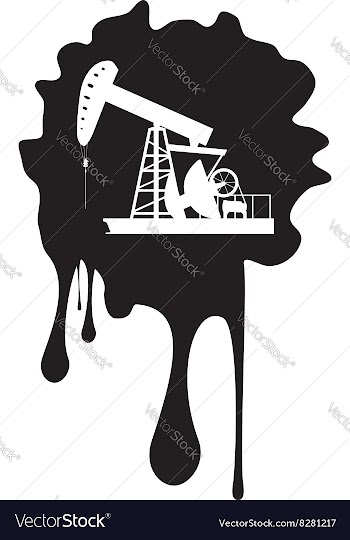Grunge Oil Pump5 vector image