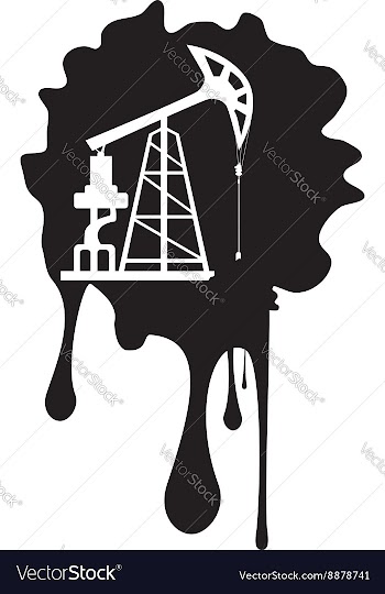 Grunge Oil Pump6 vector image
