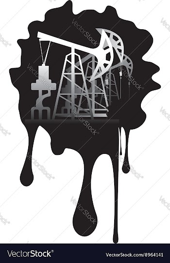 Grunge Oil Pump7 vector image