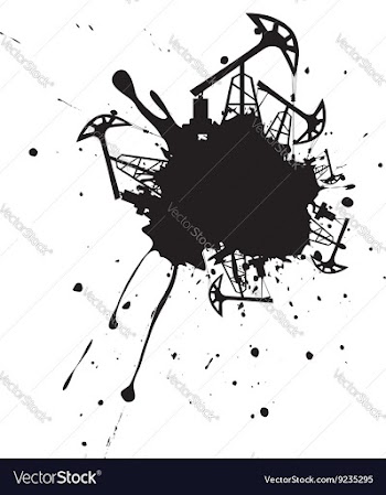 Grunge Oil Pump9 vector image