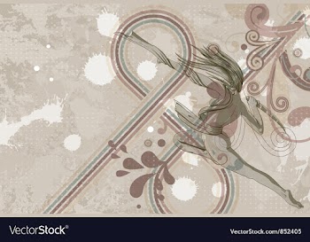 Grunge retro background vector image