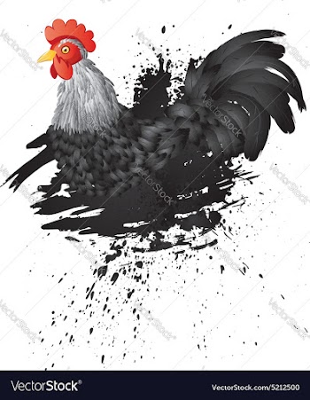 Grunge Rooster2 vector image