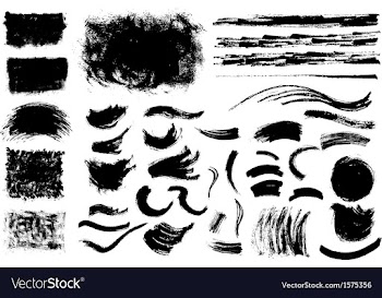 Grunge shapes vector image