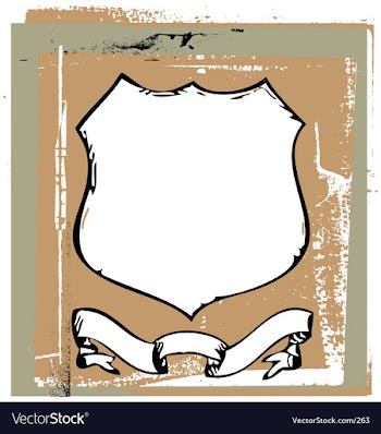 Grunge shield vector image