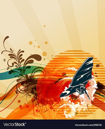 Grunge summer background vector image