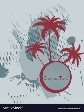 Grunge summer background vector image