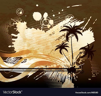 Grunge summer background vector image