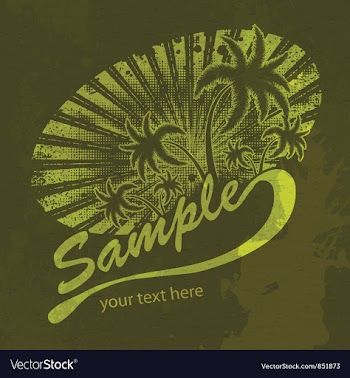 Grunge summer vector image