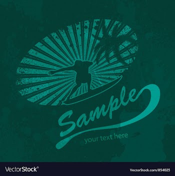 Grunge summer vector image