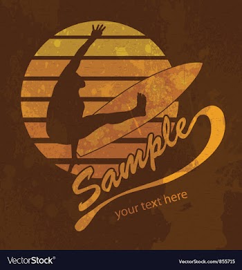 Grunge summer vector image