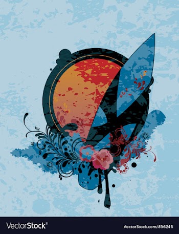Grunge summer vector image