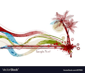 Grunge summer vector image