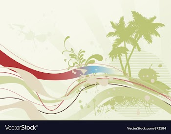 Grunge summer vector image