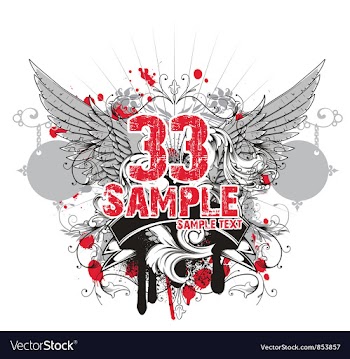 Grunge t-shirt design vector image