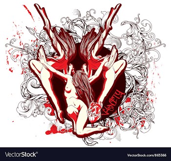 Grunge t-shirt design vector image