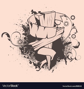 Grunge t-shirt design with cross vector image