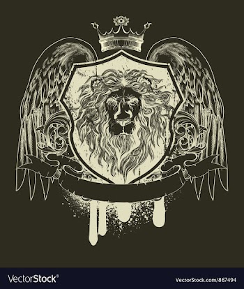 Grunge t-shirt design with shield vector image