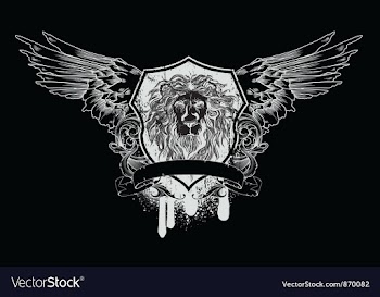 Grunge t-shirt design with shield vector image