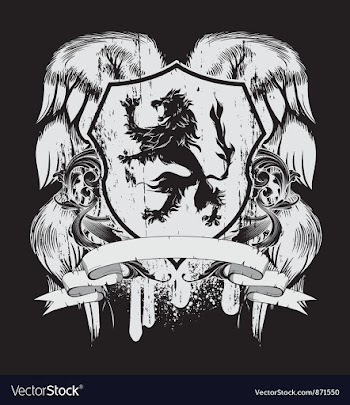 Grunge t-shirt design with shield vector image