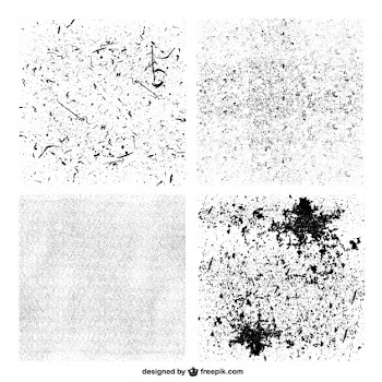 Grunge textures set Free Vector