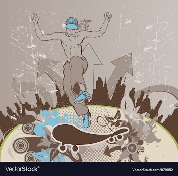 Grunge urban background vector image