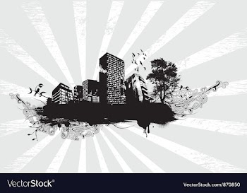 Grunge urban background vector image