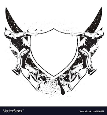 Grunge urban emblem vector image