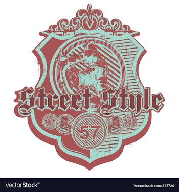 Grunge urban label vector image