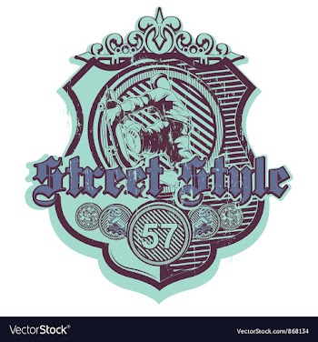 Grunge urban label vector image