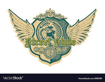 Grunge urban label vector image