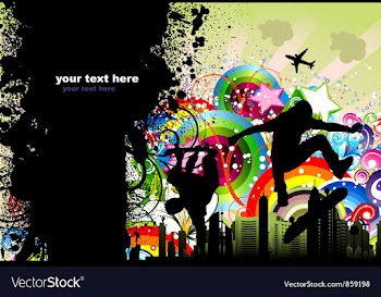 Grunge urban poster vector image