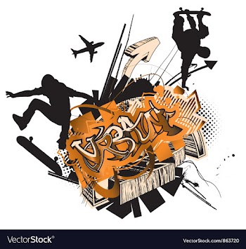Grunge urban poster vector image