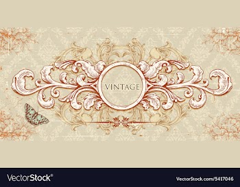 Grunge vintage frame vector image