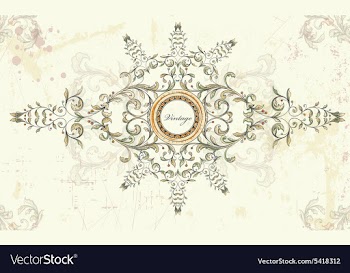 Grunge vintage frame vector image