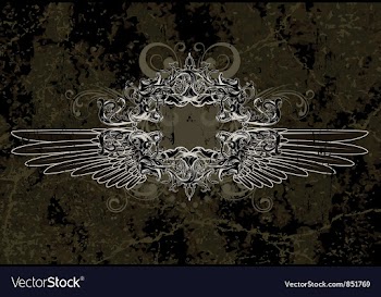Grunge vintage frame vector image