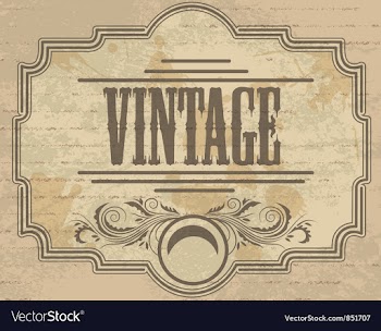 Grunge vintage label vector image