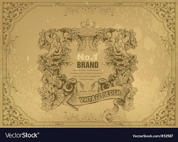 Grunge vintage label vector image