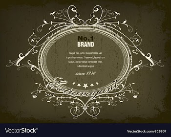 Grunge vintage label vector image