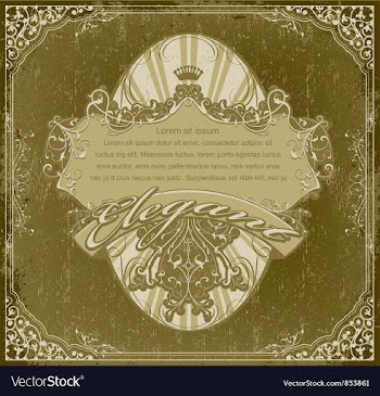Grunge vintage label vector image